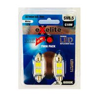 GLOBE LED Auto FESTOON 12V 10W SV8.5 T11 31mm 6K x 2