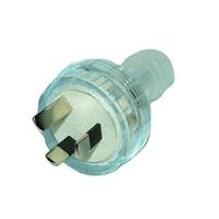 PLUG TOP Rewirable 3 PIN 10A CLEAR (Female)