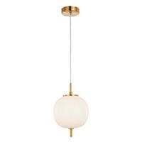 PENDANT SES 10W Round Smokey Black (Mirror Finish) Glass w/Black Highlight OD185mm x H290mm