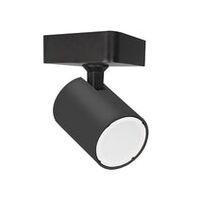 SPOT GU10 1 LIGHT/ADJ SQ BASE BLK IP20