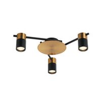 SPOT GU10 X 4 Interior Ceiling Brass & Matt Blk OD520mm H120mm Adj