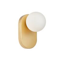 Wall Int S/M G9 Round Opal Diffuser w/ Oblong Black Base