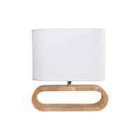 TABLE ES Brown Cloth OVAL OD100mm w/Dark Wood