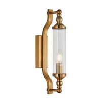 Wall Int S/M SES TUBULAR CLR Glass w/ Black Base