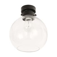 DIY Batten Fitting Smoke (Glass) WINE GLASS OD200mm w/Chrome