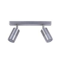 PILLAR  ADJ 4 Light GU10 Titanium IP44 SQ B/Plate