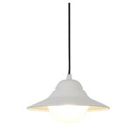 PENDANT ES Matt Blk SUN HAT IP44 OD340mm  Frosted Diff