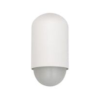 WALL S/M ES OVAL Matt Wh IP44 Opal Diff