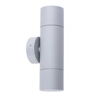 PILLAR S/ADJ 12V MR16 Matt Grey IP65 RND B/Plate