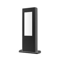 BOLLARD 12.5W RECT Matt Blk 3K IP54 H500mm 2 Diff 645 Lm