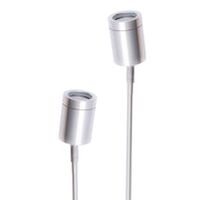 SPIKE S/ADJ 12V MR16 Blk IP65 L626mm Cable encl