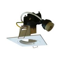 D/L FITTING FIXED GU10 SQ WH 70mm w/Lampholder