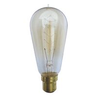 GLOBE CARBON ES ST57 PEAR 25W 2000K 50 Lm