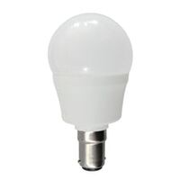 GLOBE LED BC F/RND 6W 5000K FR 490 Lm