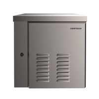 CERTECH 9RU 600mm Deep Stainless Steel Outdoor Wall Mount Cabinet, IP45 Rated