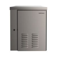 CERTECH 12RU 600mm Deep Stainless Steel Outdoor Wall Mount Cabinet, IP45 Rated