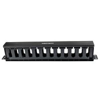 CERTECH 1RU Plastic Cable Management Bar w/ Cover. 87mm Deep