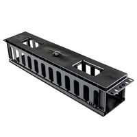 CERTECH 2RU Plastic Cable Management Bar w/ Cover. 87mm Deep