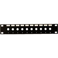 10" 10 Port Unloaded Hexagonal Patch Panel
