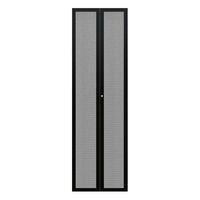 CERTECH Perforated Steel Barn Doors for 45RU 600mm Wide Premier Series Racks, w/ Small Round Lock