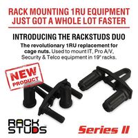 Rackstuds 50pc Pack, Duo 1RU Mounting Solution