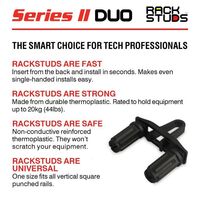 Rackstuds 50pc Pack, Duo 1RU Mounting Solution