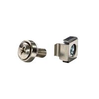 CERTECH 3 Piece M6 Cage Nut, 100pc Pack, Silver