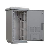 CERTECH 24RU 600mm Deep Outdoor Freestanding Cabinet. IP45 Rated, Grey