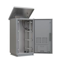 CERTECH 24RU 600mm Deep Outdoor Freestanding Cabinet. IP45 Rated, Grey