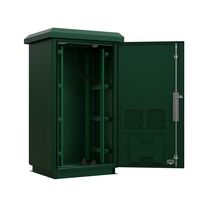 CERTECH 24RU 600mm Deep Outdoor Freestanding Cabinet. IP45 Rated, Forest Green **Made to Order**