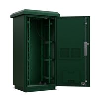 CERTECH 27RU 600mm Deep Outdoor Freestanding Cabinet. IP45 Rated, Forest Green **Made to Order**