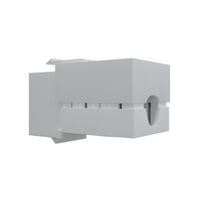 Cat6 RJ-45 UTP Keystone Jack. White, 90 degrees