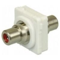 RCA-RCA Connector for Australian Style Wall Plates, Red