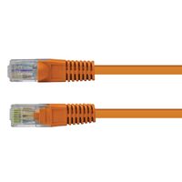 CERTECH Cat6 24AWG U/UTP RJ45 Patch Lead, 1.5m, Orange PVC Jacket