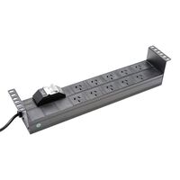 CERTECH Horizontal 2RU PDU, 10 x 10 Amp 3 Pin Outlets w/ 10 Amp Plug