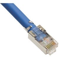 Platinum Tools RJ45 CAT6A 10Gig Shielded Connector with Liner, Solid 3-Prong, 100pc Pack