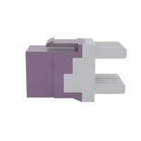 Cat6 RJ-45 UTP Keystone Jack. Purple, 180 degrees, 12pc Pack