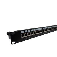 CERTECH 24 Port 19" Cat6A Shielded Patch Panel