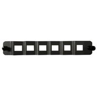 Angled 6 Port LC Duplex / SC Simplex Adaptor Plate