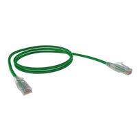 CERTECH Cat6A 26AWG UTP 10G RJ45 Patch Lead, Green LSZH Jacket, 10m