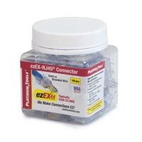 Platinum Tools ezEX44 RJ45 CAT6 Connector, 100pc Jar