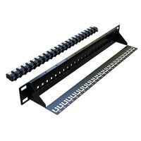 CERTECH 24 Port 19" Cat6A UTP Patch Panel, Complete with 24 x Cat6A Keystone Jacks