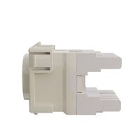 Cat6 RJ-45 UTP Wall Plate Jack. White, 6pc Pack
