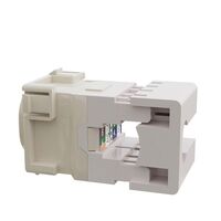 Cat6 RJ-45 UTP Wall Plate Jack. White, 24pc Pack