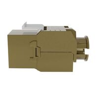 Cat6A RJ-45 Shielded Slimline Tool-less Keystone Jack, w/ Dust-Prevention Shutter. 24pc Pack