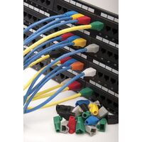 Platinum Tools RJ45 Boots. 8mm Max OD, Blue, 100pc Bag