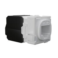 Cat6A RJ-45 UTP Wall Plate Jack. White, 24pc Pack