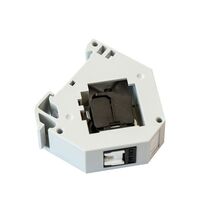 DIN Mount RJ45 Socket. Includes 1 x Cat6A UTP Keystone Jack w/ Dust Shutter