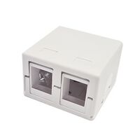 Dual Port Surface Mount Box for Keystone Jacks