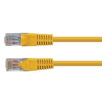 CERTECH Cat6 24AWG U/UTP RJ45 Patch Lead, 1m, Yellow PVC Jacket